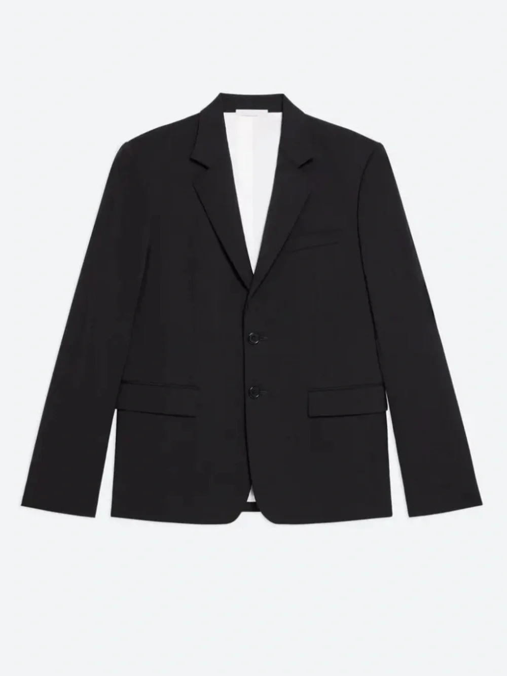 HELMUT LANG Men's Black Blazer with White Lining -  Virgin Wool size 40